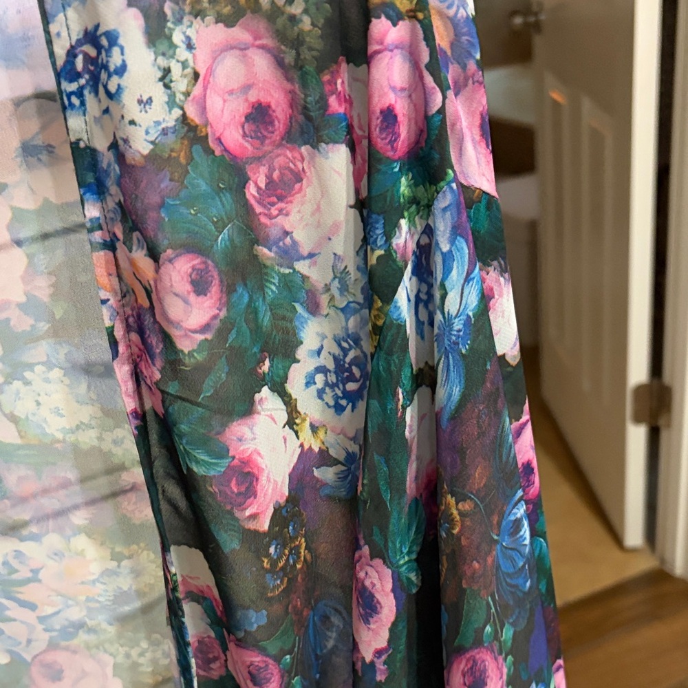 Floral Sheer Kimono Cardigan - Picture 7 of 7